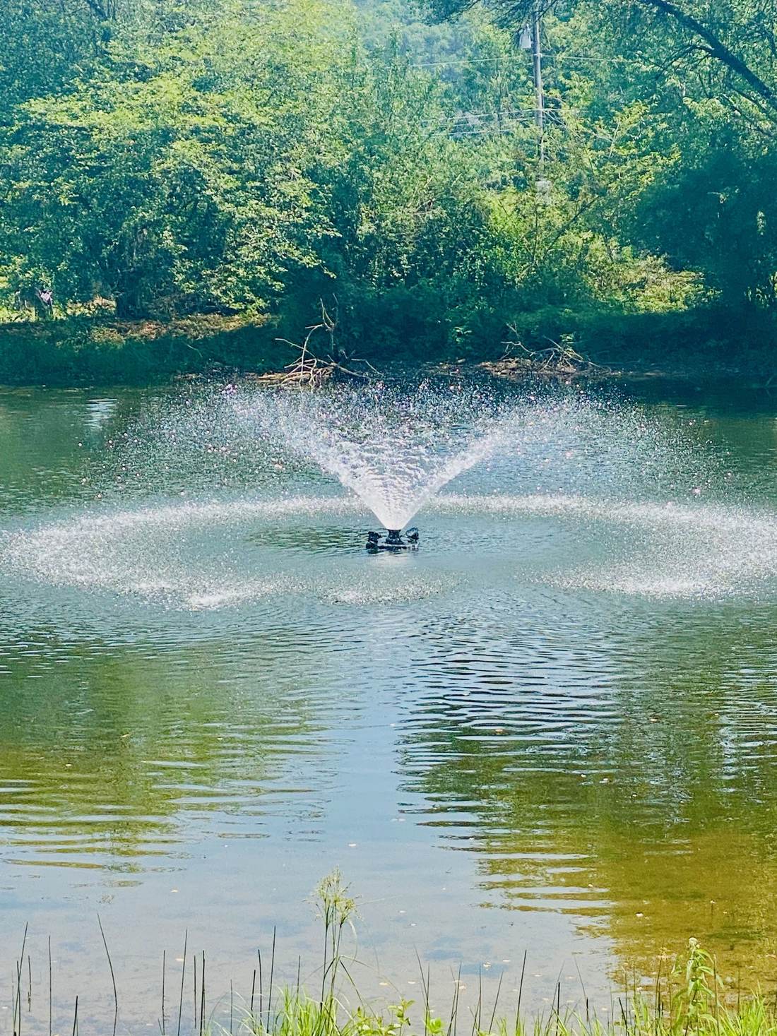 Reflection Ridge — Pond of Reflection with fountain